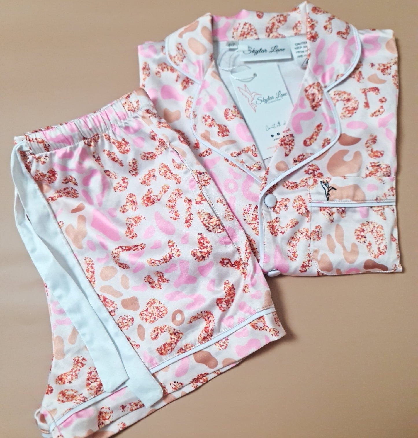 Children's Gold Leopard Print Set