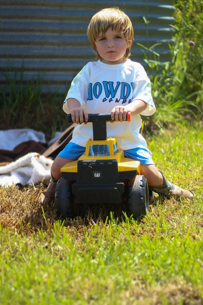 Howdy Cowboy Oversized Boys Tee SkylarLane