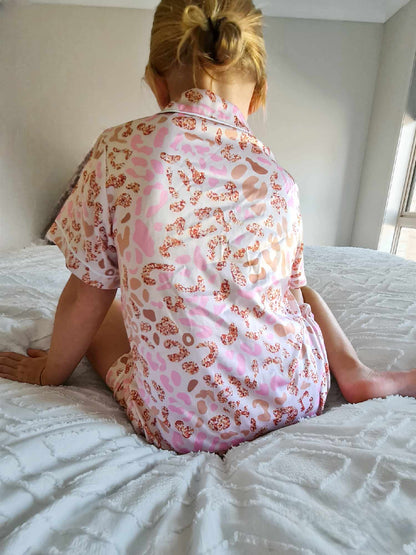 Children's Gold Leopard Print Set