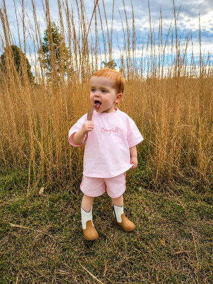 Cowgirls Oversized Tee and Short Set