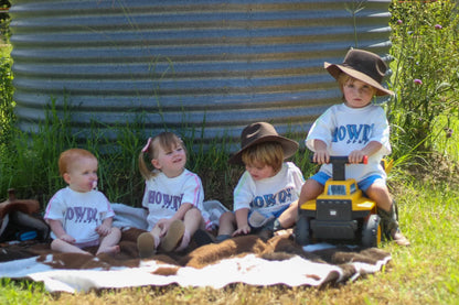 Howdy Cowboy Oversized Boys Tee SkylarLane
