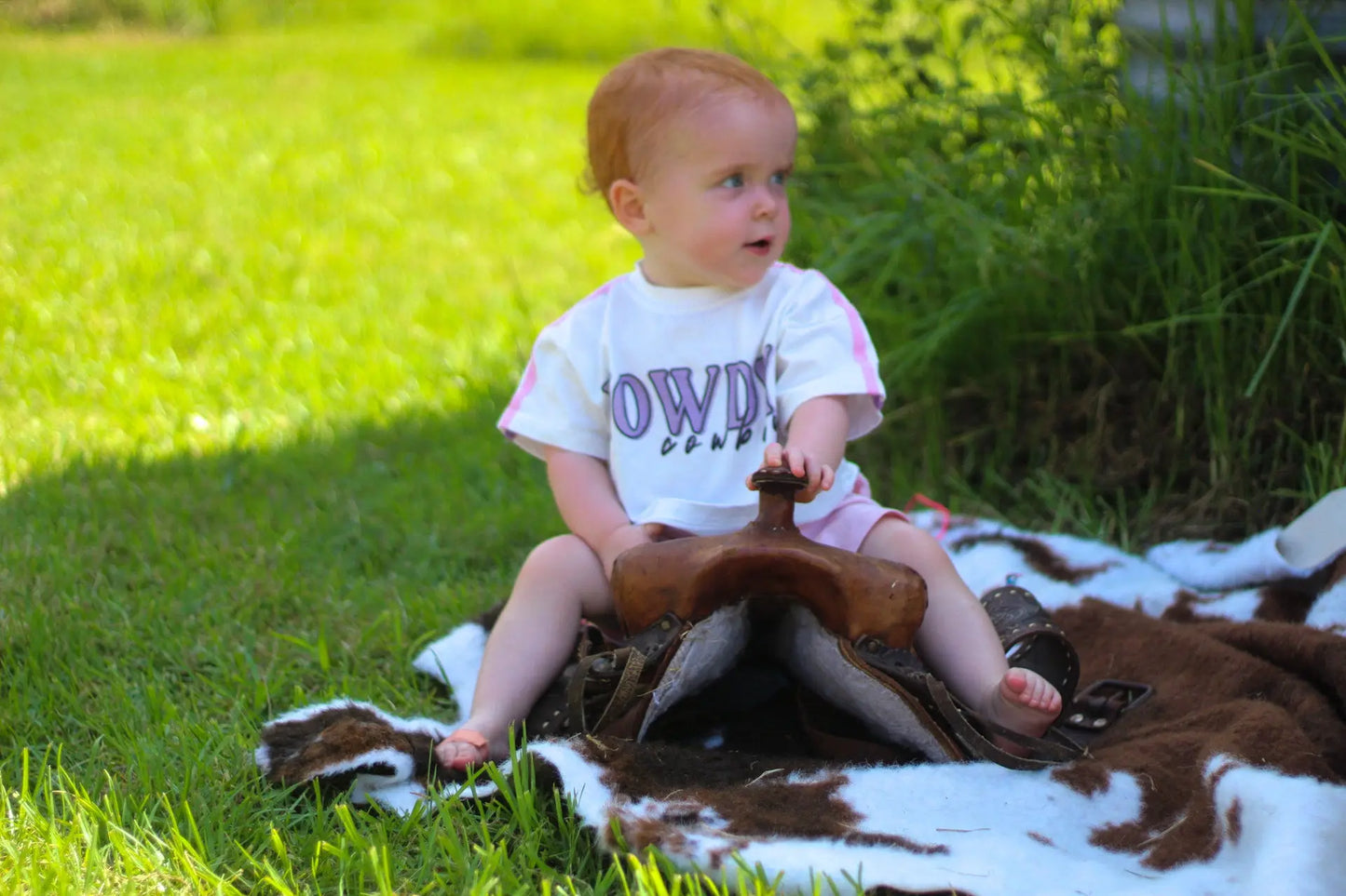 Howdy Cowboy Oversized Girls Tee SkylarLane