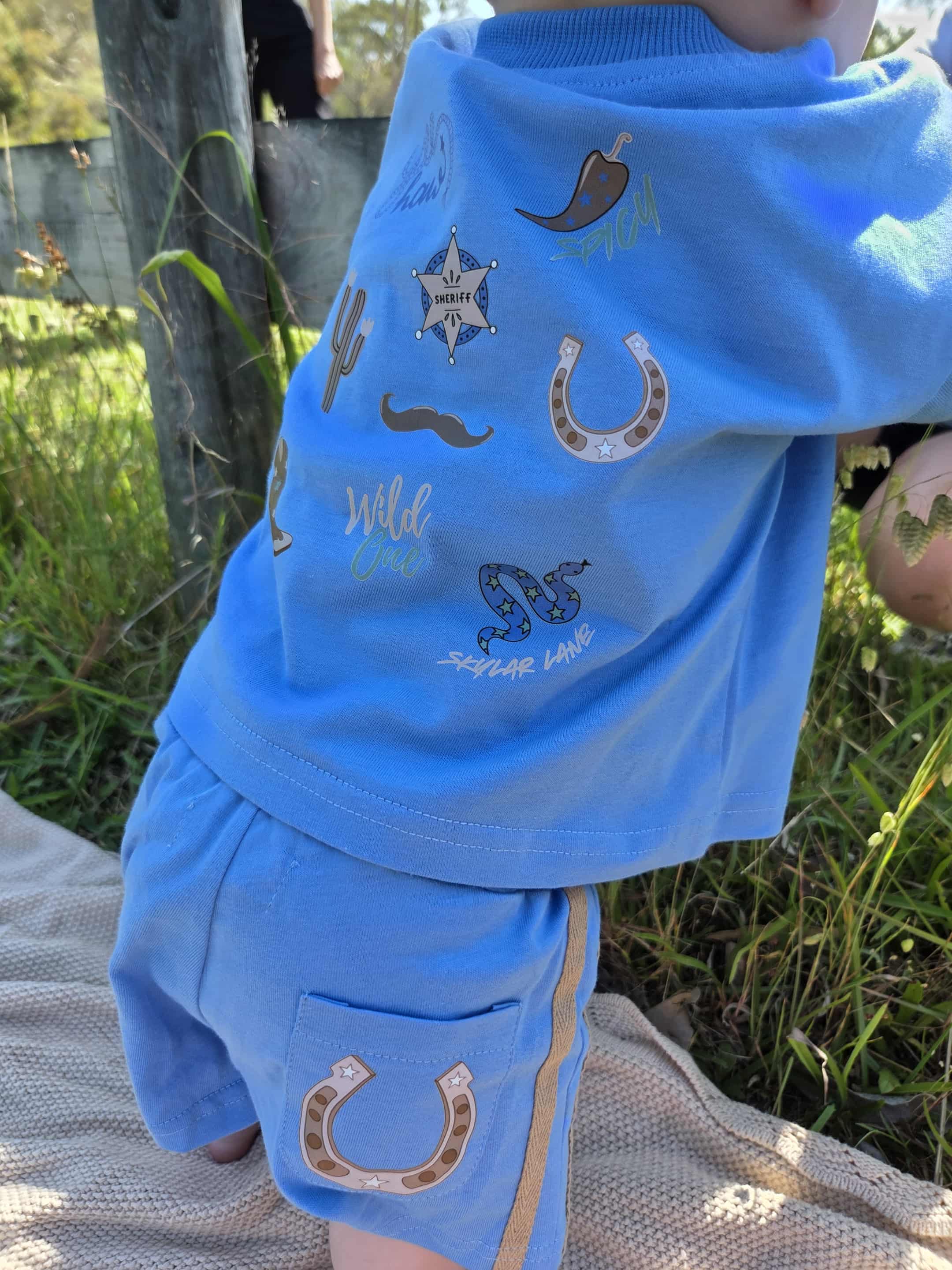 PRE ORDER- Cowboys Oversized Tee and Short Set Skylar Lane