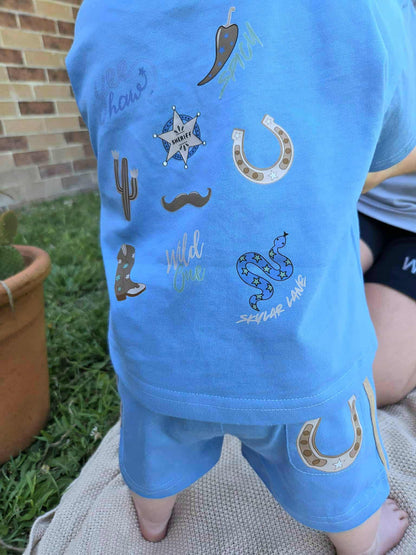 Cowboys Oversized Tee and Short Set