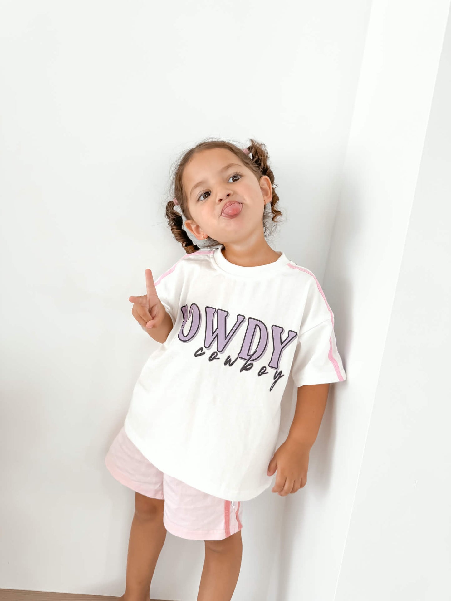 Howdy Cowboy Oversized Girls Tee