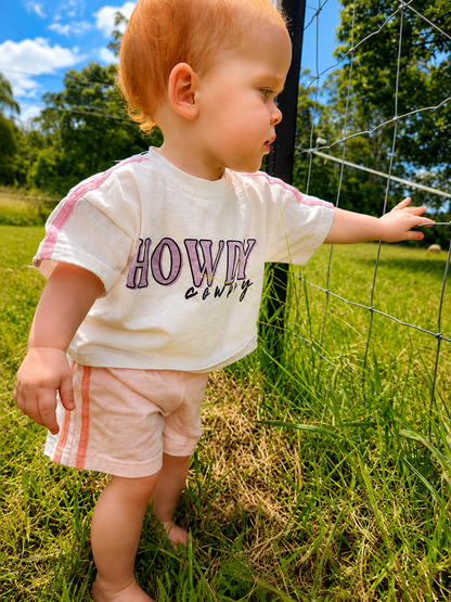 Howdy Cowboy Oversized Girls Tee