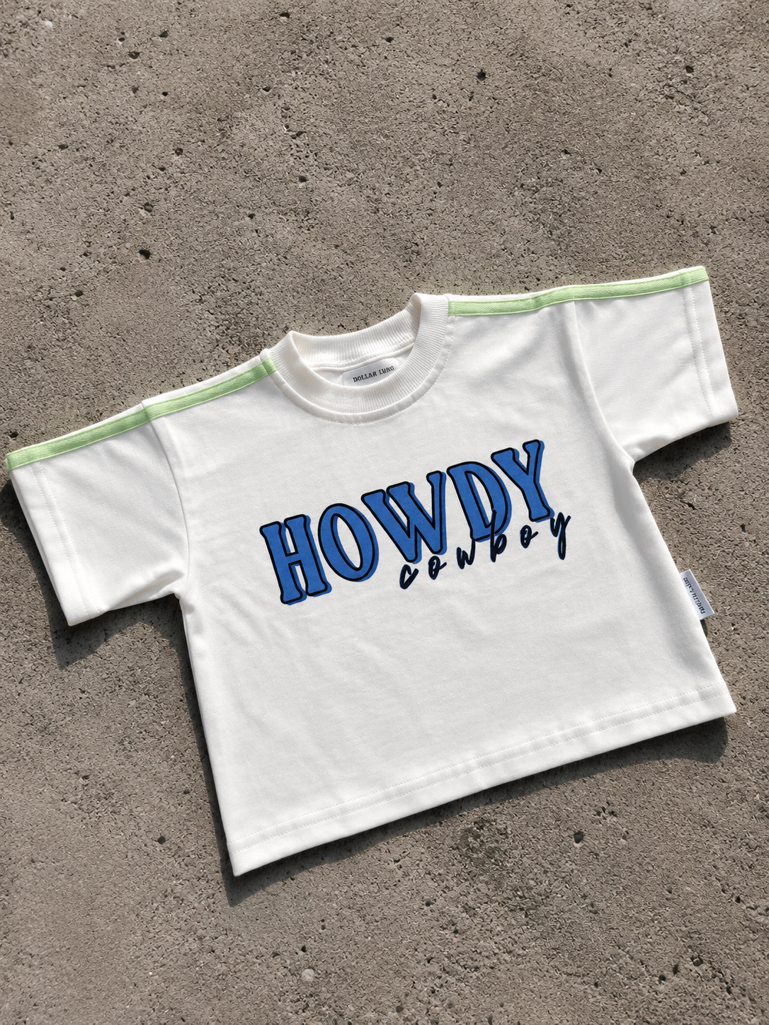 Howdy Cowboy Oversized Boys Tee
