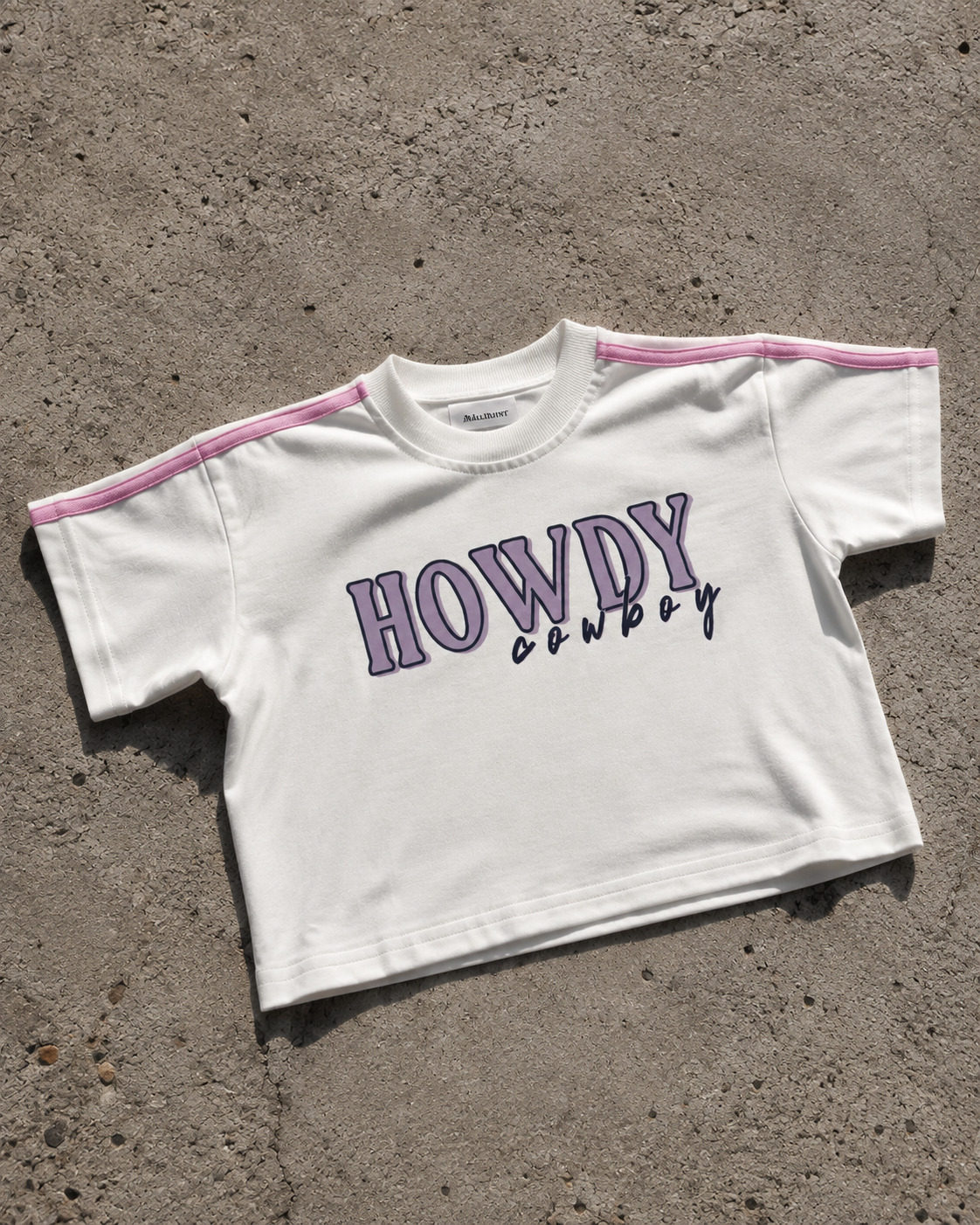 Howdy Cowboy Oversized Girls Tee
