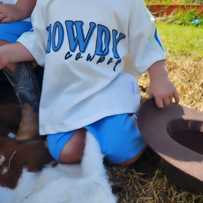 Howdy Cowboy Oversized Boys Tee SkylarLane