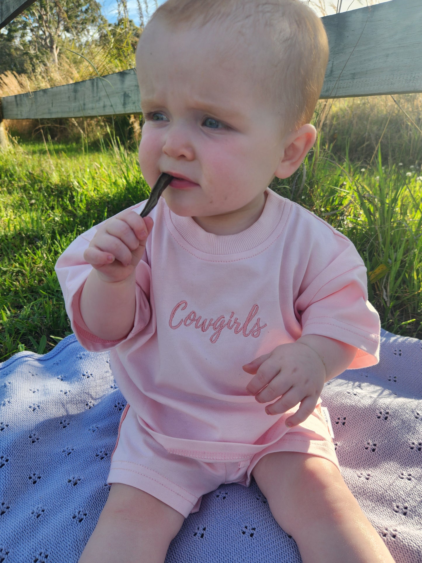 Cowgirls Over Sized Tee and Short Set