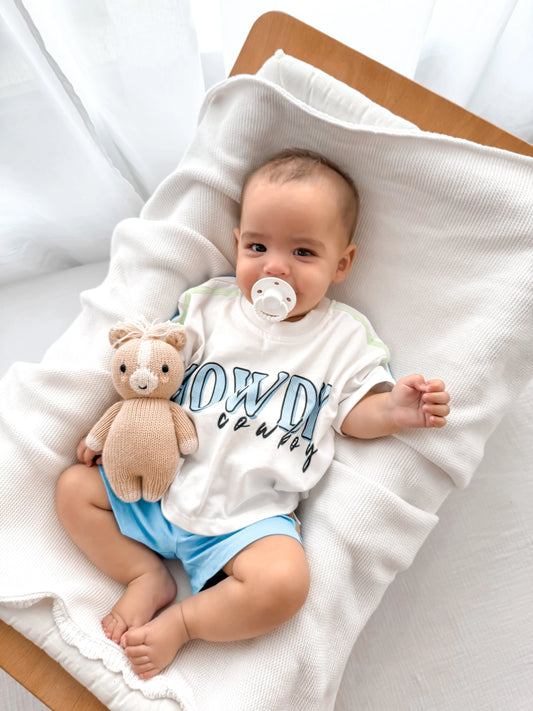 Howdy Cowboy Oversized Boys Tee SkylarLane