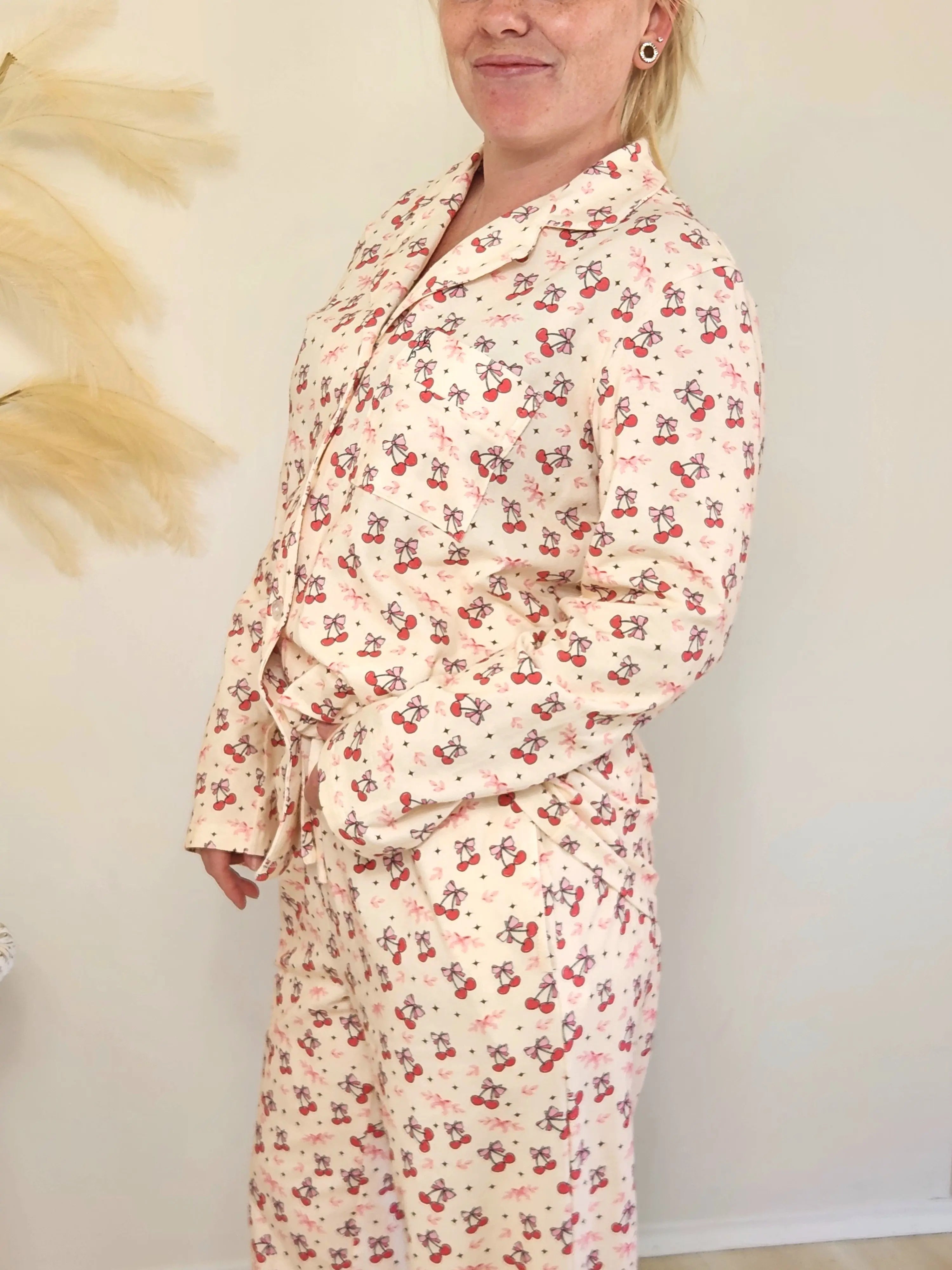 Adult Cotton Cherry Bow-tie Set Skylar Lane