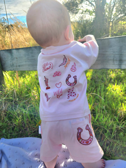 Cowgirls Over Sized Tee and Short Set