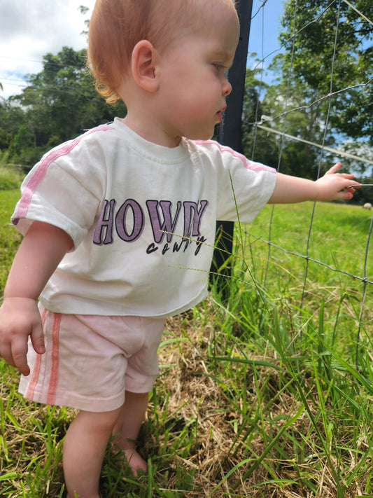 Howdy Cowboy Oversized Girls Tee SkylarLane